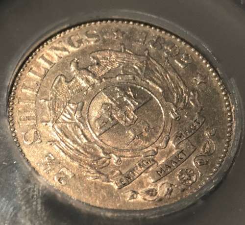 1892 ZAR HALF CROWN ( AU 50 )