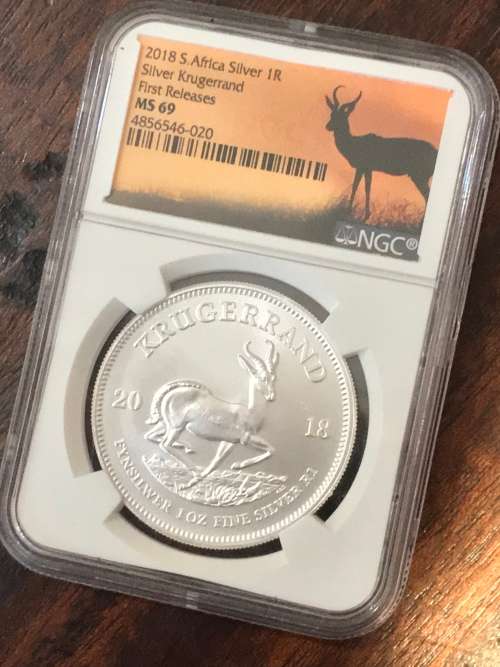 2018 FIRST RELEASE SILVER KRUGER RAND ( MS 69 )
