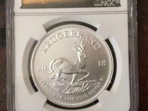 2018 FIRST RELEASE SILVER KRUGER RAND ( MS 69 )