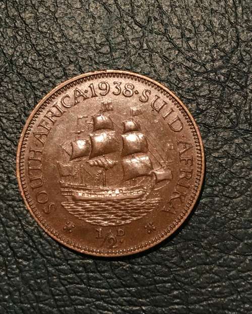 1938 UNION HALF PENNY