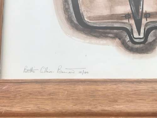 BETTIE CILLIERS- BARNARD ( 1914 - 2010 )  ABSTRACT WITH CROSS
