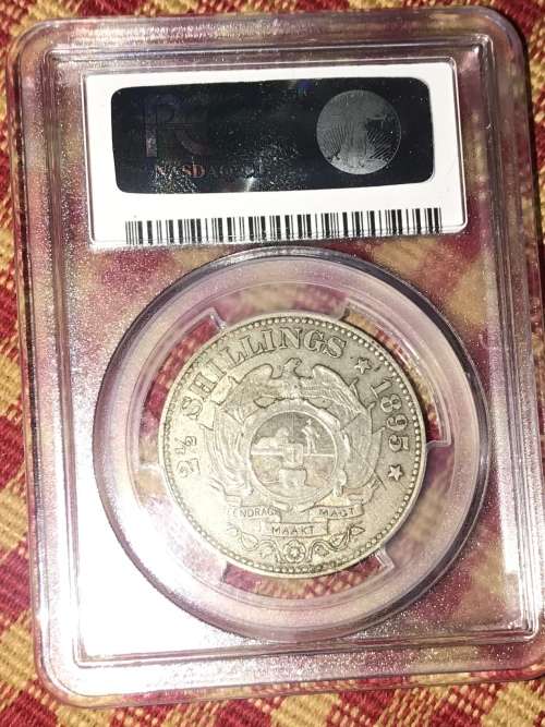 1895 ZAR  HALFCROWN ( XF 45 )