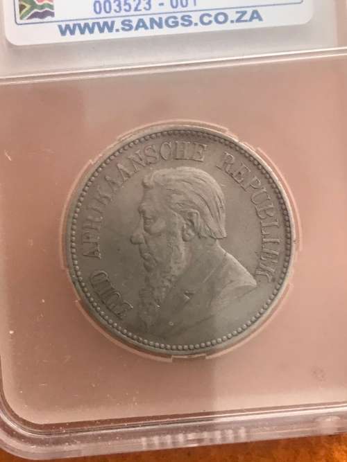 1893 ZAR HALFCROWN ( KEY DATE )
