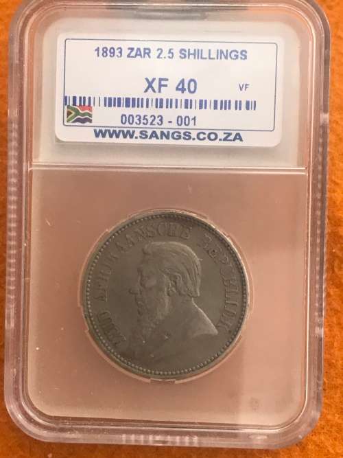 1893 ZAR HALFCROWN ( KEY DATE )