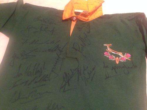 1994 SPRINGBOK JERSEY ( with ORIGANAL signatures )