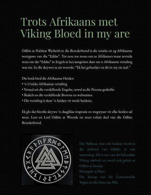 Odhin se Poëtiese Wysheid en die Broederbond (Ebook)