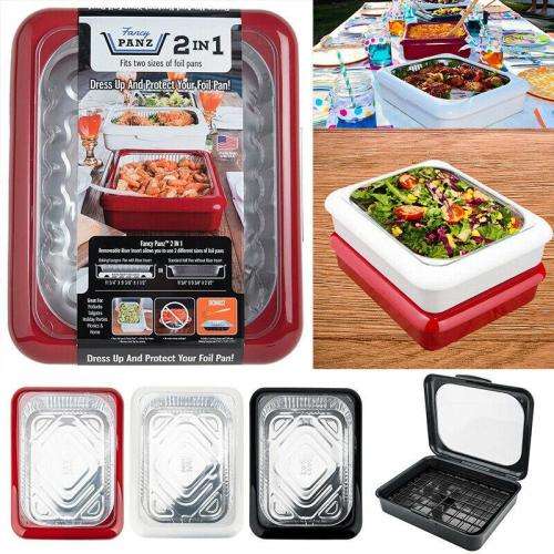 Fancy Panz Casserole Serveware - Protect your foil pans and look professional