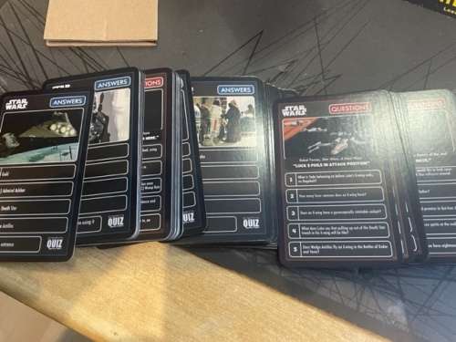 Star Wars Quiz Cards