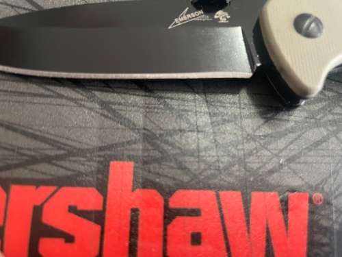 Kershaw Emerson CQC-4K Brown Handle w/Black Oxide Blade Finish