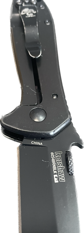 Kershaw Emerson CQC-4K Brown Handle w/Black Oxide Blade Finish