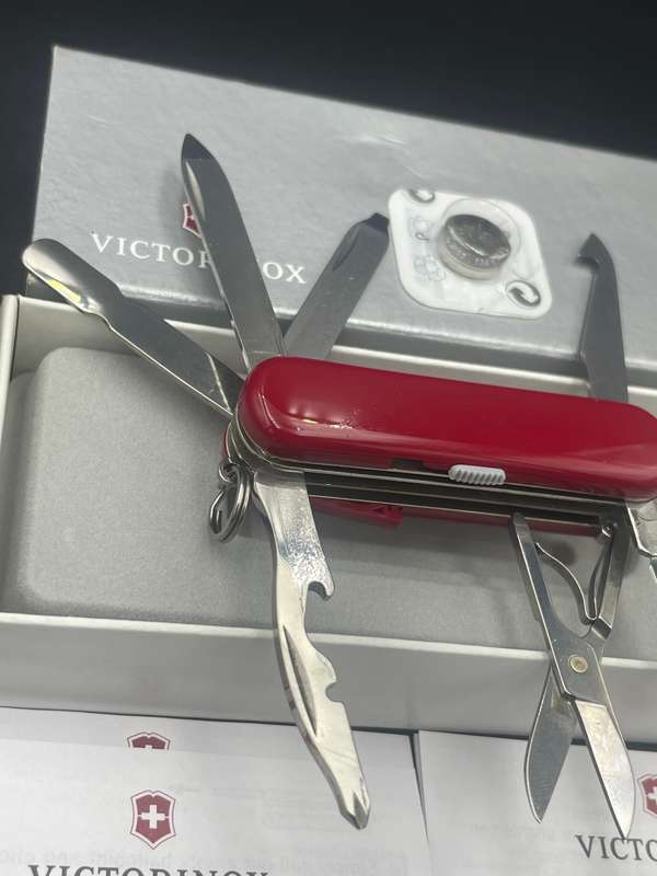 Victorinox Midnite Mini Champ w/LED Light Red 58mm