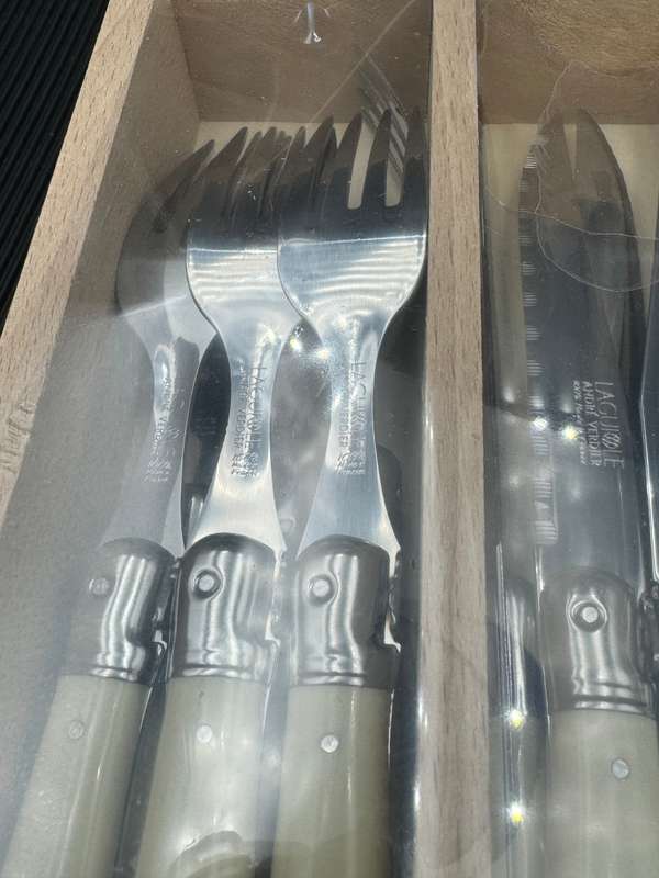 Laguiole by Andre Verdier Steak Knife & Fork Set, 12-Piece