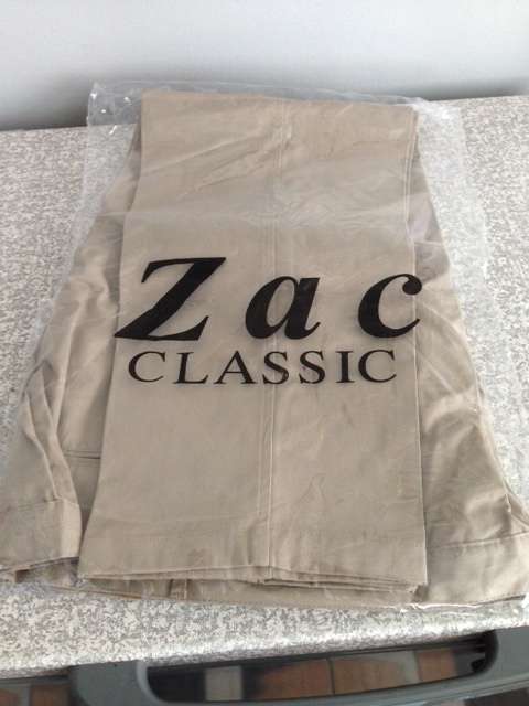 Men Chino Regular Fit Pants Beige Size 38