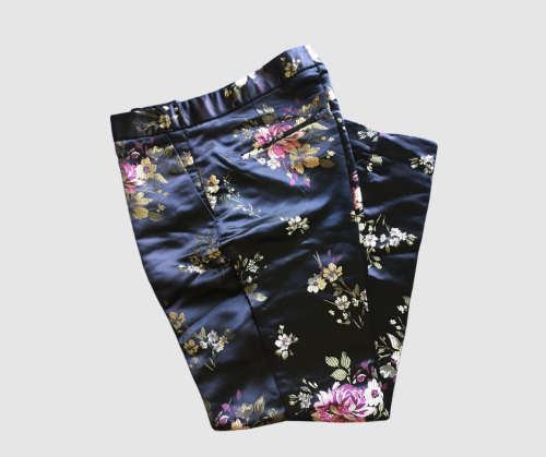 Zara - Formal floral trousers from Zara Basic