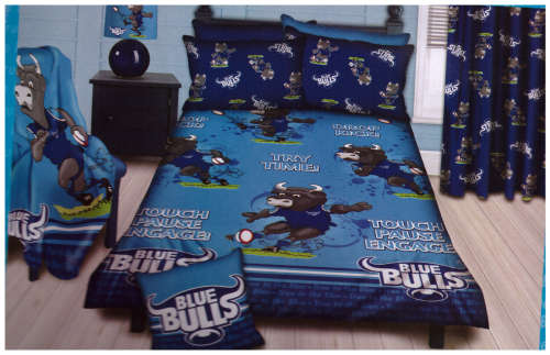 Blue Bulls Single Duvet Cover