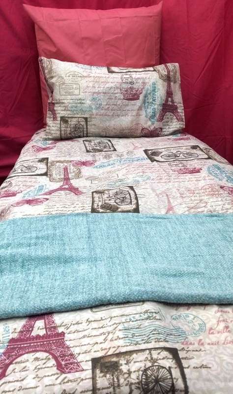 PARIS THREE QUARTER DUVET COVER + 1 PILLOWCASE