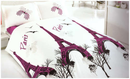 PARIS ELIFEL TOWER DOUBLE DUVET COVER
