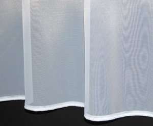 *BEAUTIFUL WHITE PLAIN VOILE CURTAIN *5 METRES WITH A 218 DROP!!