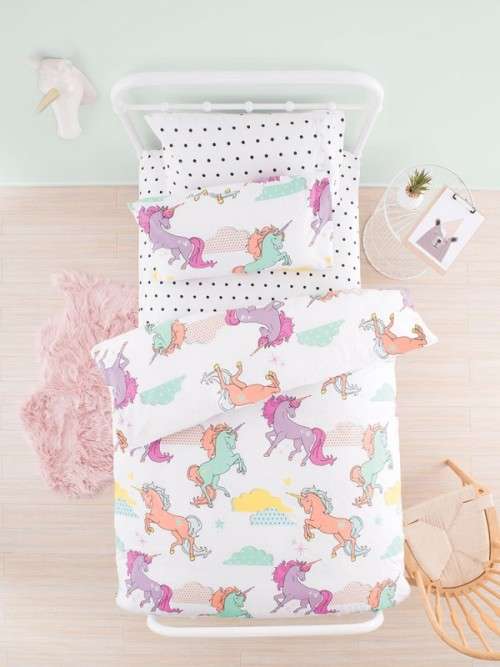 UNICORN DREAMS DOUBLE DUVET COVER  SET **NEW ARRIVAL **