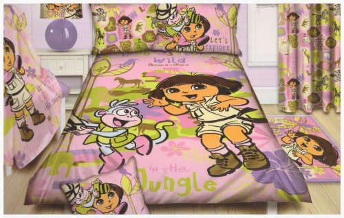 Dora The Explorer Safari Single Duvet Cover & Pillow Case Set