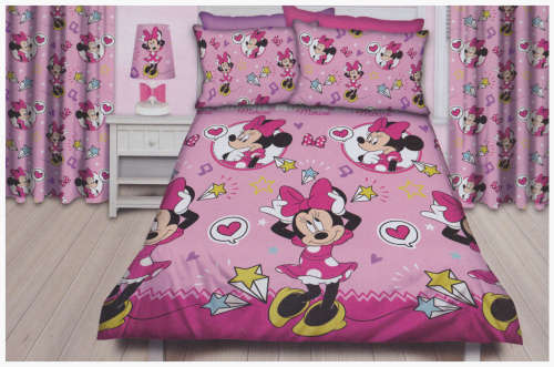 Minnie Mouse Style Single Duvet Cover & Pillowcase Set