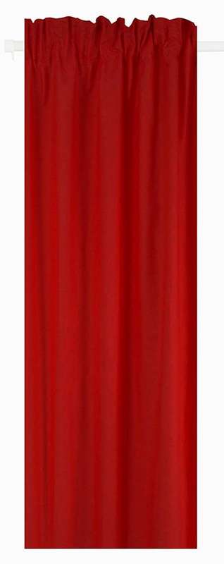 Microfibre Red 230X218 Taped Curtain *NEW ARRIVAL*