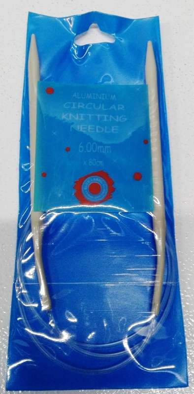 Circular Knitting Needles 6mm Aluminium