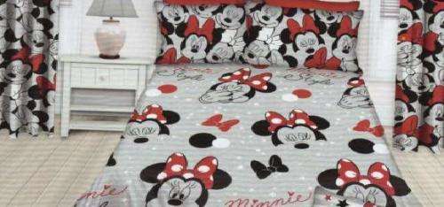Minnie Mouse Grey Syle Single Duvet Cover Set