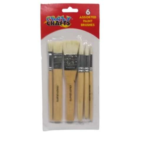 Assorted Paint Brushes 6PC