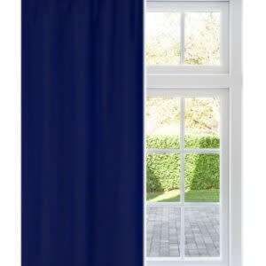 Microfibre Navy 230X218 Taped Curtain *NEW ARRIVAL*