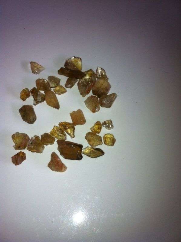 Citrine crystals
