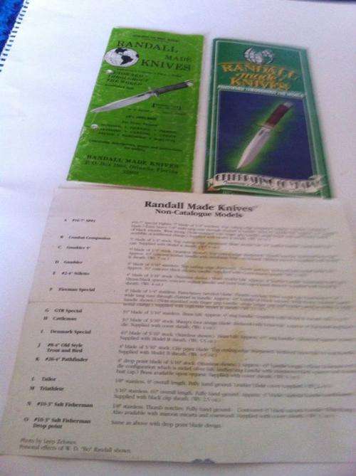 Randall catalogs