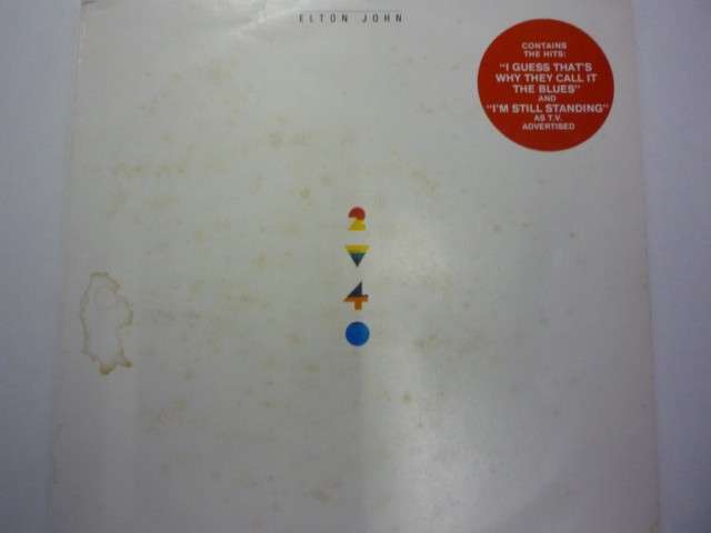 LP RECORD : ELTON JOHN - TOO LOW FOR ZERO