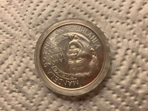 Mandela Mint Of Norway Silver Coin *no Box*