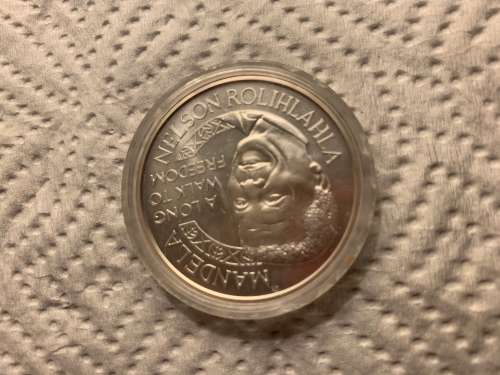 Mandela Mint Of Norway Silver Coin *no Box*