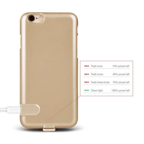 Iphone 6/6s Ultra Slim External Rechargeable Power Bank Case