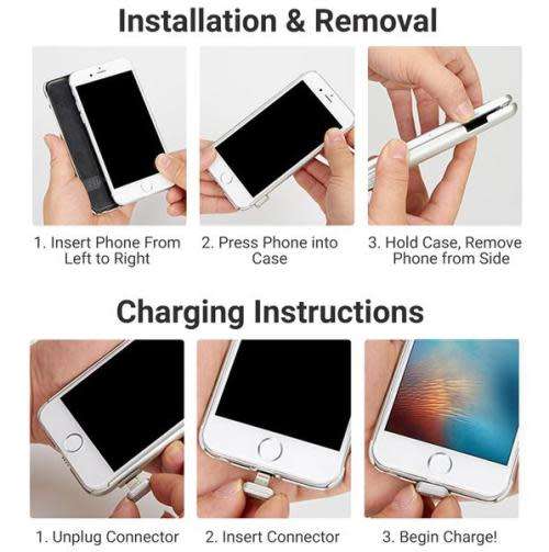 Iphone 6/6s PLUS Ultra Slim External Rechargeable Power Bank Case