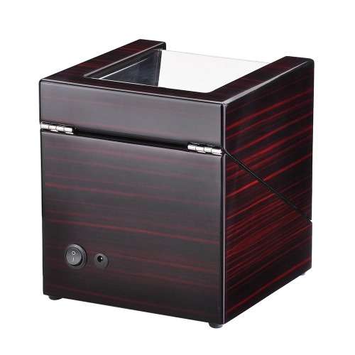 Automatic Dual Watch Winder Wood Display Box