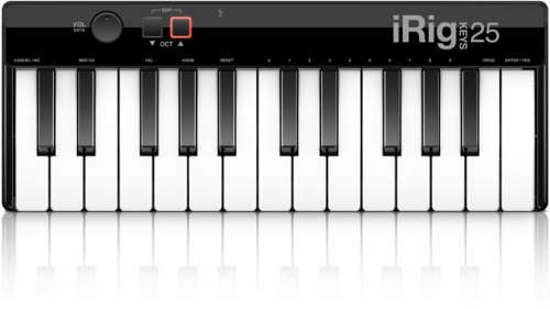IK Multimedia 25 mini keys. USB MIDI keyboard controller for Mac & PC iRig Keys 25