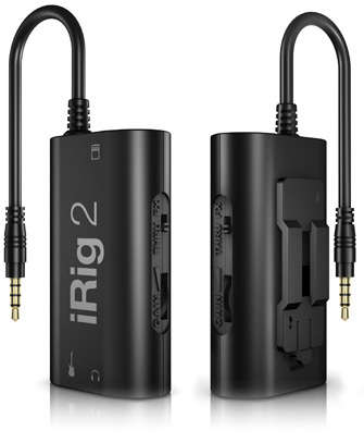 IK Multimedia analogue guitar/bass interface for iOS & Android iRig-2