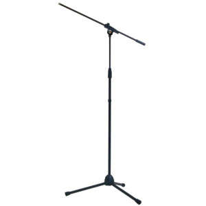 Bespeco Microphone boom stand with ergonomic knob for secure fastening and clutch-style height adjus