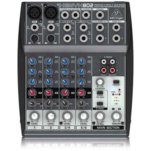 Behringer Premium 8-Input 2-Bus 2Mono 2Stereo Mixer with Xenyx Mic Preamps and British EQs