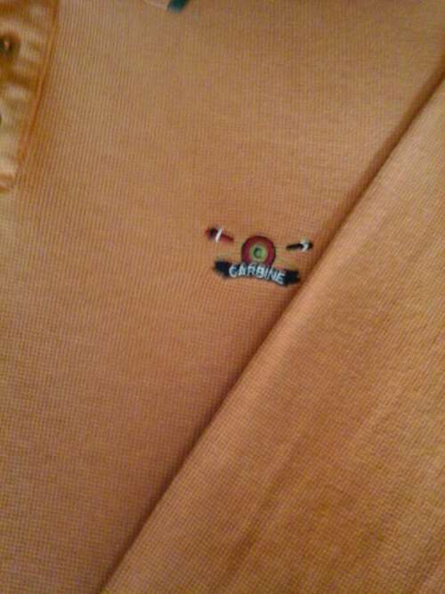 Male Golf Shirt - Orange - L - Second Hand - Good Condition.