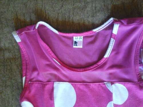 CUTE GIRLS DRESS - SHOULDERS WITH NETTING - 13 TO 14 YEARS - GOOD CONDITION