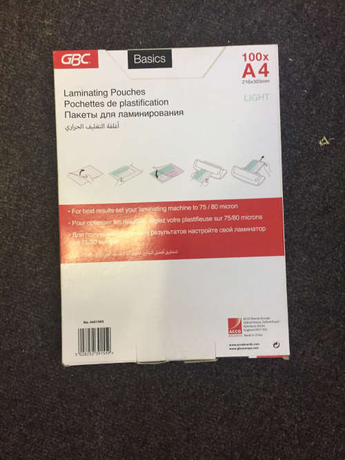 Laminating Pouches A4