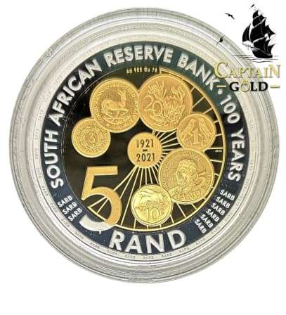 Sealed !!! 2021 | Proof R5 and Silver Set | SARB 100 Years | 1921-2021 Centenary Set | Mintage 3500