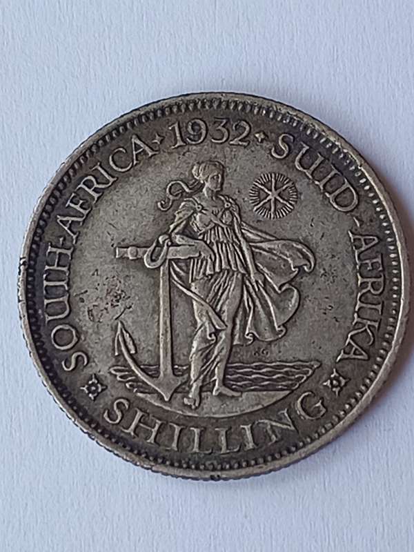 !!! Crazy R1 Start !!! Rare and valuable 1932 South African shilling