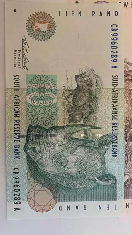 !!! WOW BEAUTIFUL C.L STALS BANKNOTES OF SOUTHAFRICA!!!