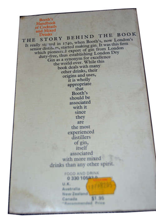 BOOTH'S Handbook of Coctails & Mixed Drinks