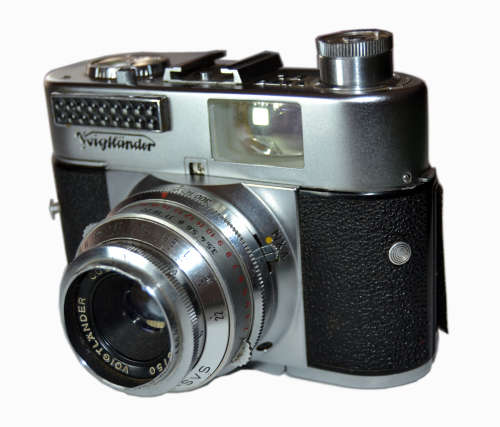Voightlander Vito BL, Kodak Brownie, Vivitar Lightmeter